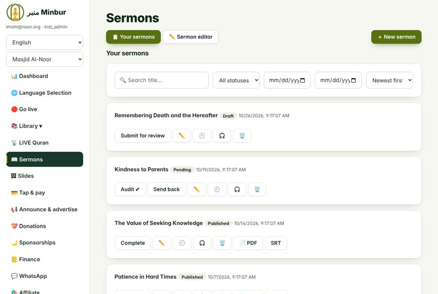 Your sermons